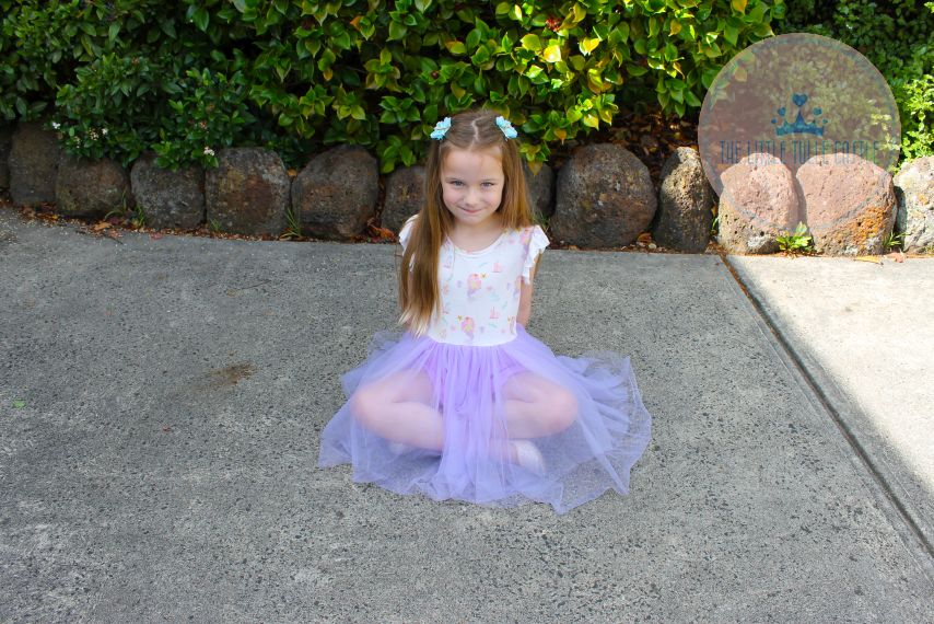 Mermaid Flutter Sleeve Tulle Dress