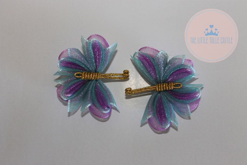 Shimmery Butterfly Hair Clip - 2 Pack