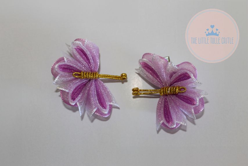 Shimmery Butterfly Hair Clip - 2 Pack