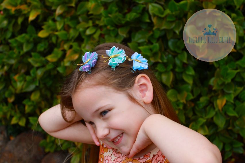 Shimmery Butterfly Hair Clip - 2 Pack